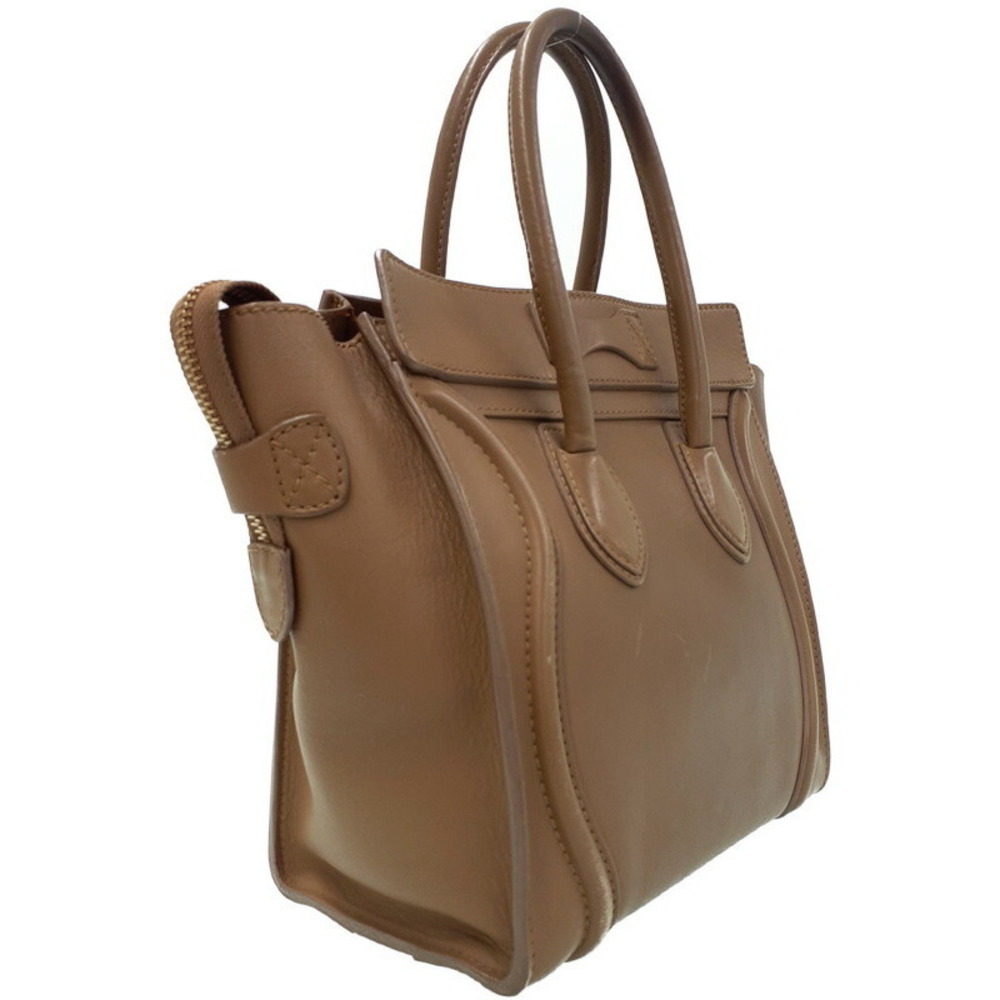 Celine Shopper Tote Shoulder Leather Calfskin Handbag - Picture 2 of 9